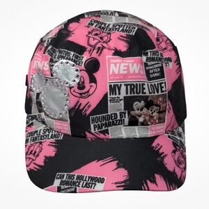 Mickey Mouse Newspaper Print Painters Cap